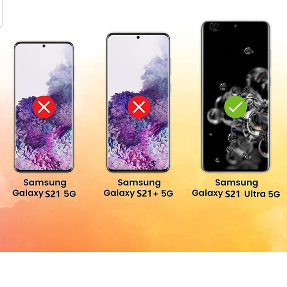 S21 Ultra Case Friendly Wrap Around Screen Protector - Picture 3 of 6